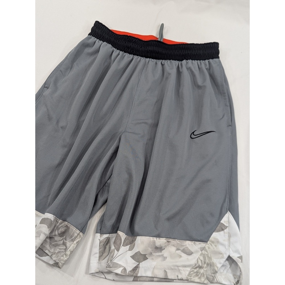 Nike Mens Dri-Fit Mesh Basketball Shorts size L Gym Baggy Rose Camo Trimmed
